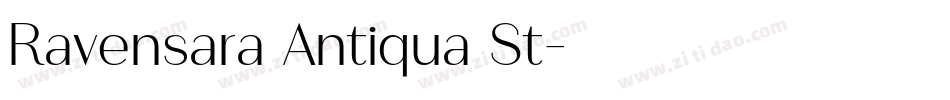 Ravensara Antiqua St字体转换